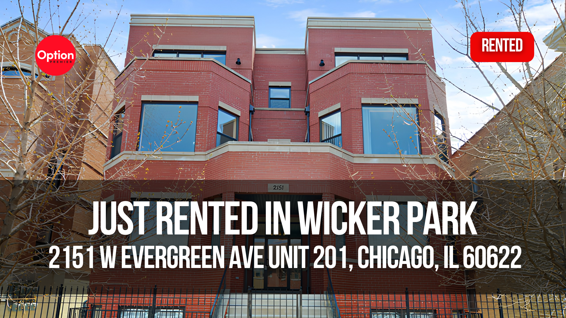Spacious Condo Just Rented in Wicker Park — 2151 W Evergreen Ave Unit 201, Chicago, IL 60622