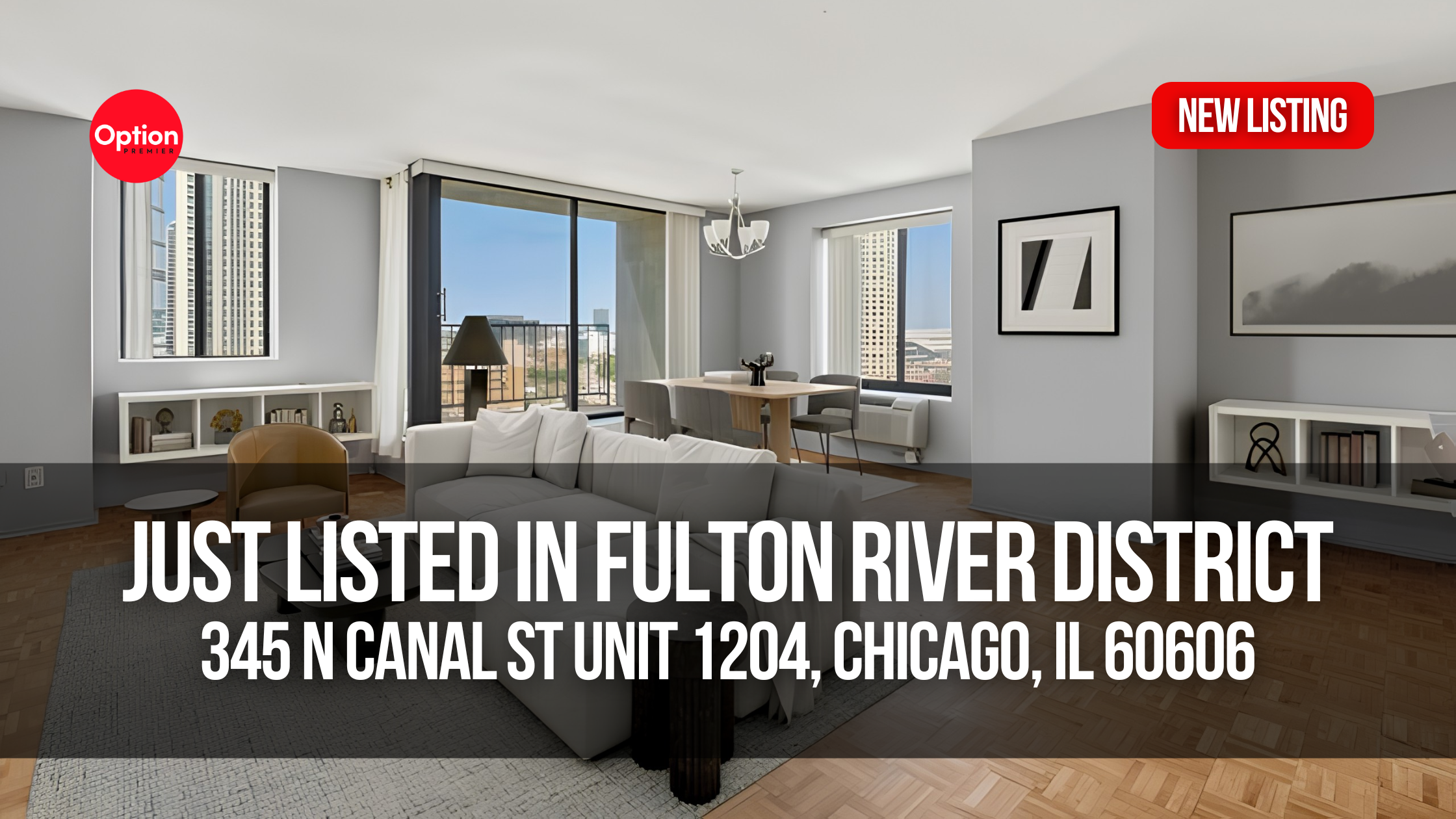 Riverfront Loft in Fulton River District: 345 N Canal St Unit 1204, Chicago, IL 60606