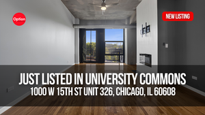 Skyline View Condo With Office in University Commons: 1000 W 15th St Unit 326, Chicago, IL 60608