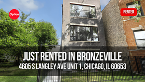 New Construction Condo Just Rented in Bronzeville — 4605 S Langley Ave Unit 1, Chicago, IL 60653