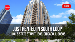 High-Rise Condo Just Rented in South Loop — 1101 S State St Unit 1606, Chicago, IL 60605