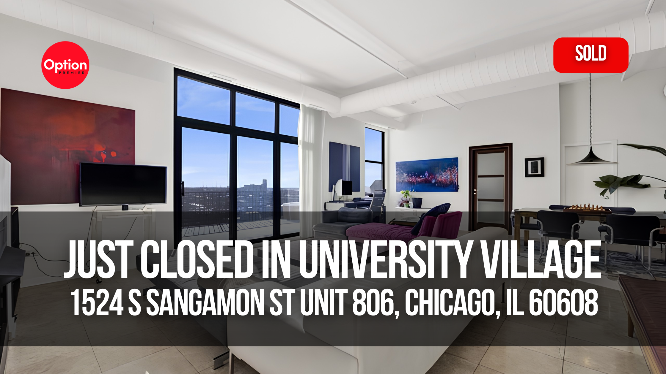 Penthouse Loft Just Closed in University Village — 1524 S Sangamon St Unit 806, Chicago, IL 60608