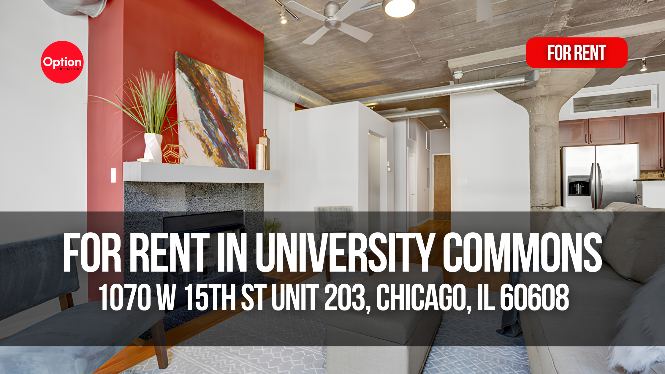 Courtyard View Loft With Garage Parking in University Commons: 1070 W 15th St Unit 203, Chicago, IL 60608