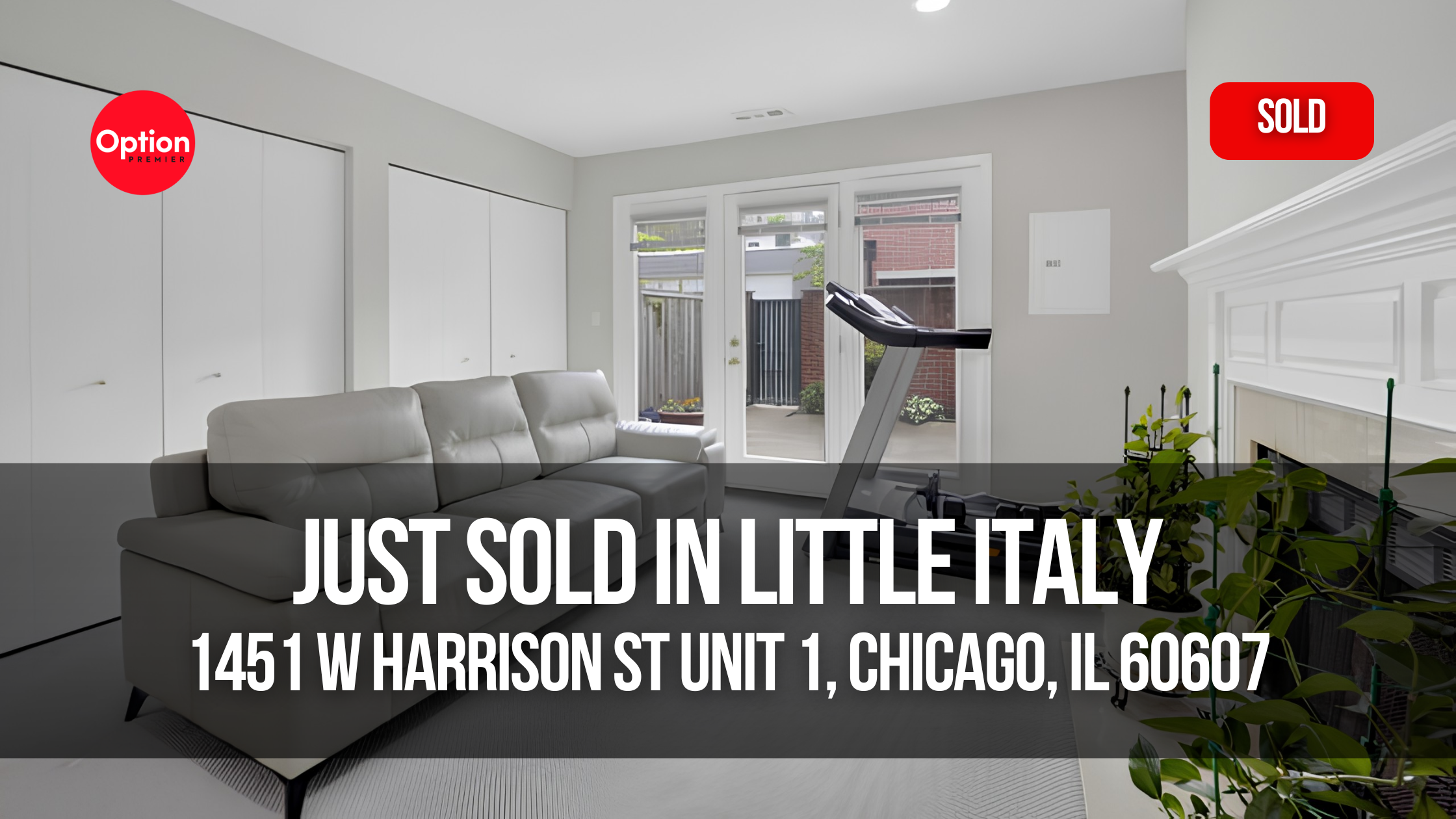 Townhouse Just Closed in University Village / Little Italy — 1451 W Harrison St Unit 1, Chicago, IL 60607