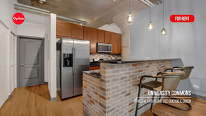 Private Patio Rental Under $2K in University Commons: 1110 W 15th St Unit 117, Chicago, IL 60608