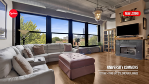 Duplex Penthouse Under $600K in University Commons: 1033 W 14th Pl Unit 318, Chicago, IL 60608