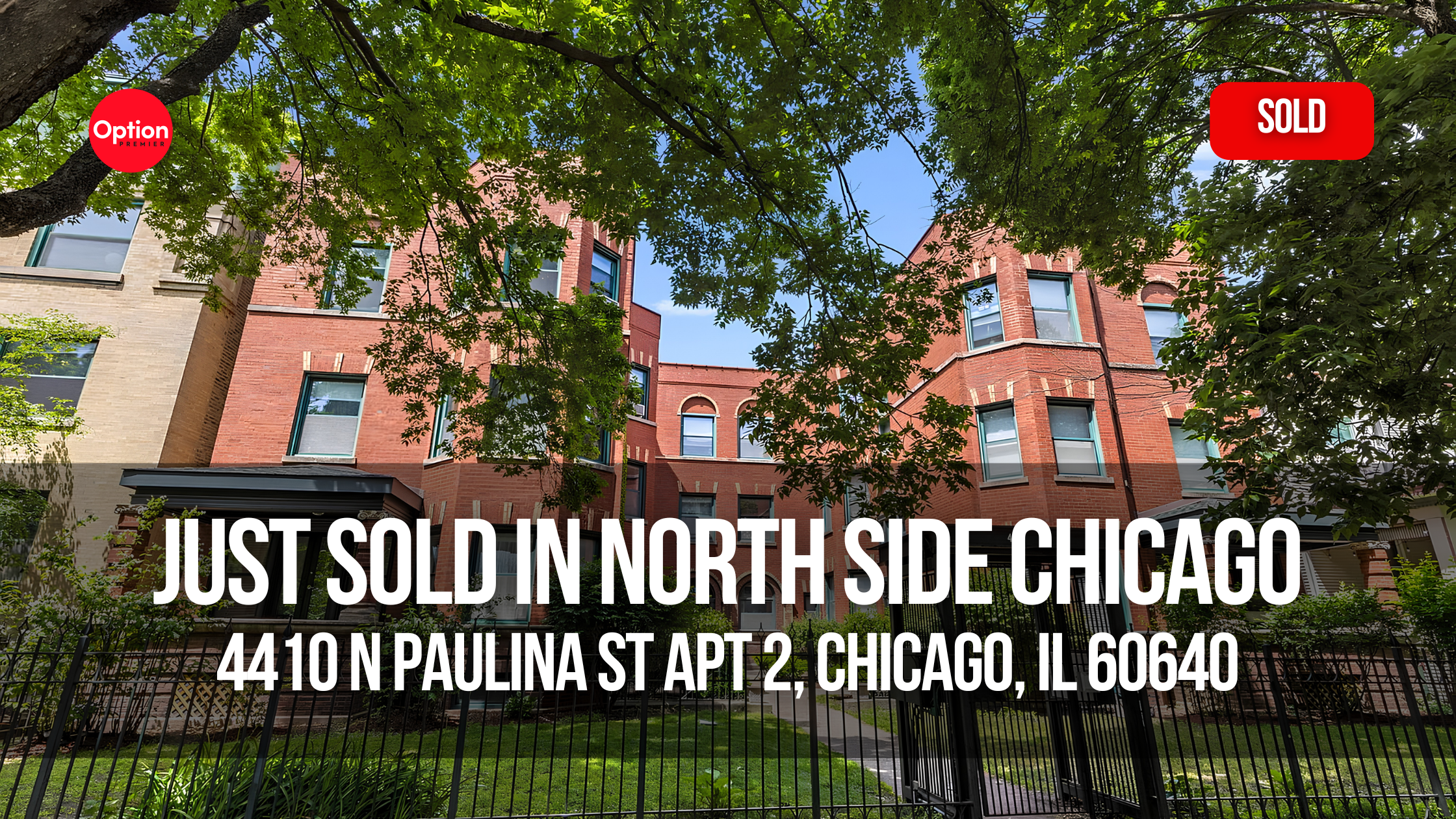 Vintage Courtyard Condo Just Closed on Chicago’s North Side — 4410 N Paulina St Apt 2, Chicago, IL 60640