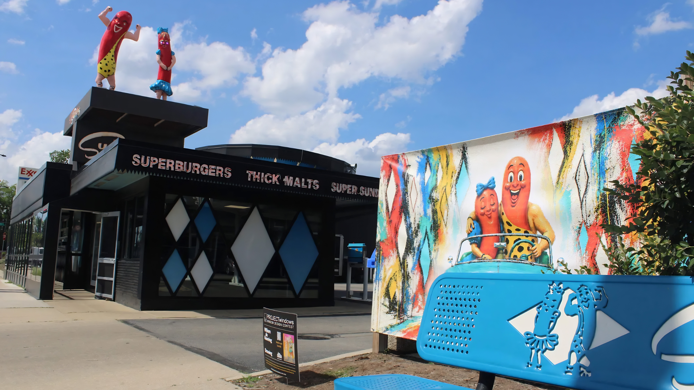 Art Institute’s Project Windows Brings Fine Art to Superdawg and the Northwest Side