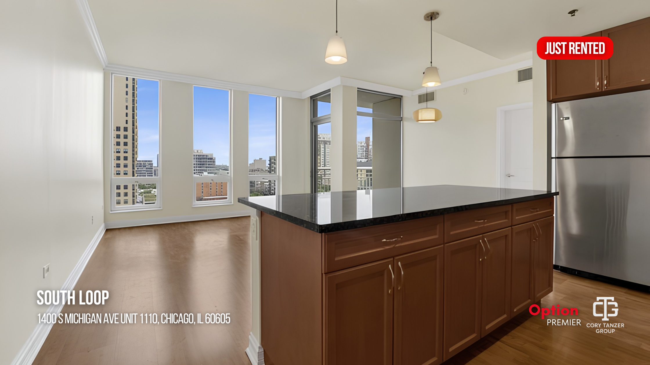 High-Rise Condo Just Rented in South Loop — 1400 S Michigan Ave Unit 1110, Chicago, IL 60605