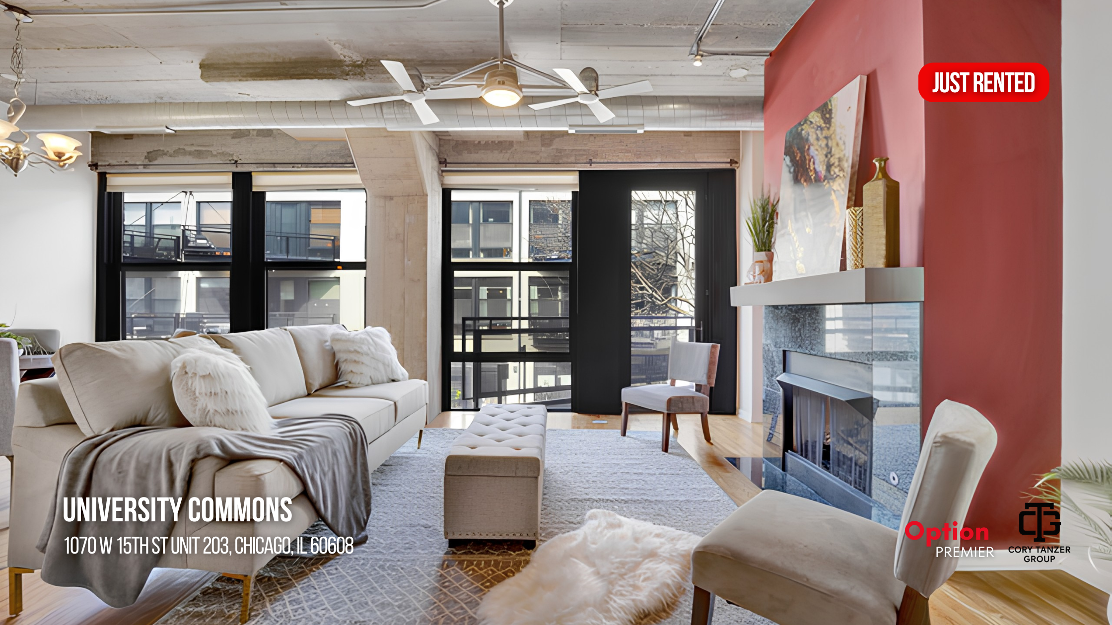 Loft Condo Just Rented in University Commons: 1070 W 15th St Unit 203, Chicago, IL 60608