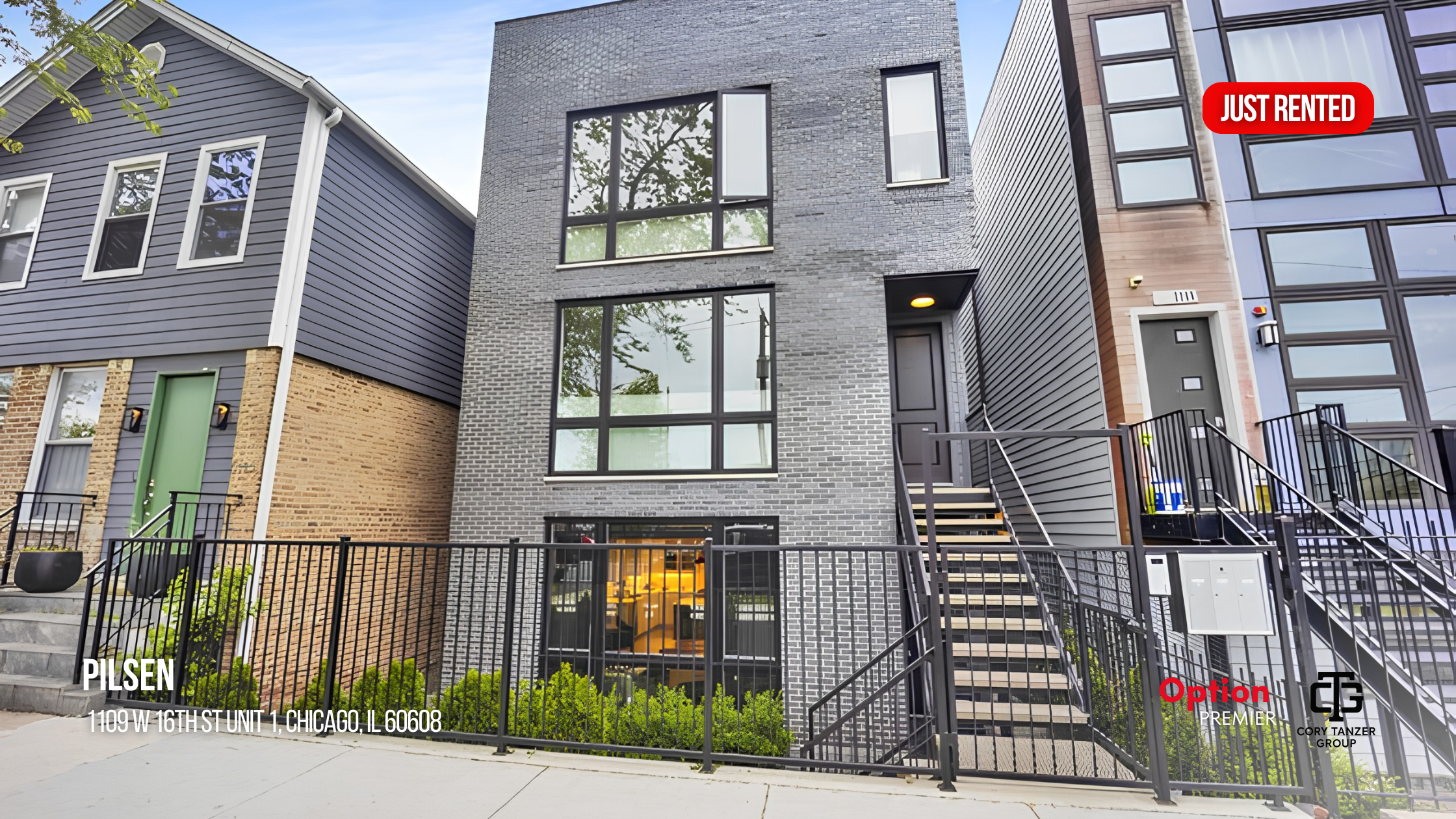 New Construction Condo Just Rented in East Pilsen / University Village: 1109 W 16th St Unit 1, Chicago, IL 60608