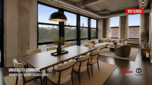 Three-Bedroom Corner Condo Just Closed in University Commons: 1000 W 15th St Unit 328, Chicago, IL 60608