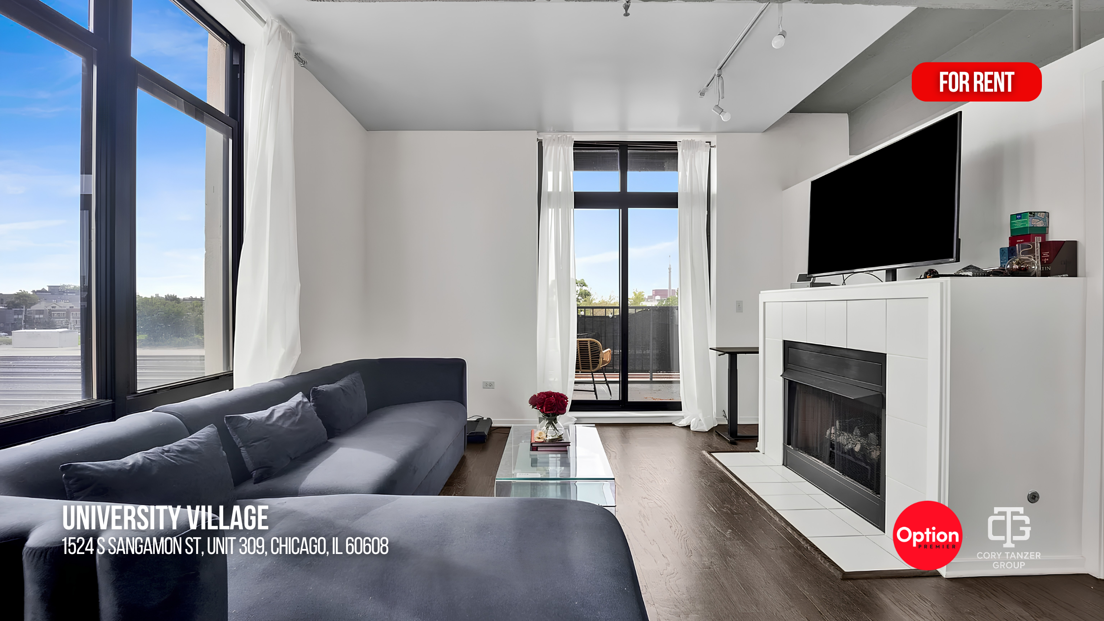 2-Bedroom Loft for Rent Near UIC for $3,300/Month: 1524 S Sangamon St Unit 309