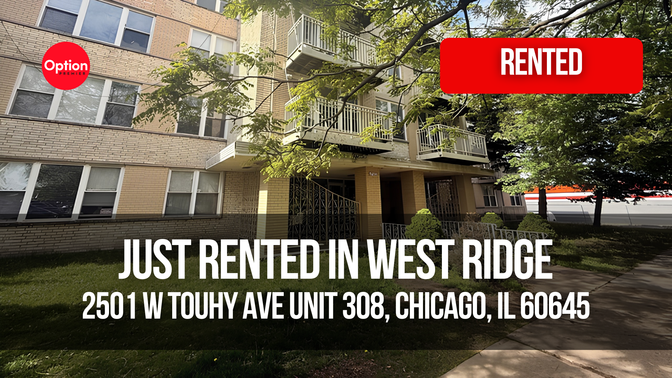 Condo Just Rented in West Ridge / West Rogers Park — 2501 W Touhy Ave Unit 308, Chicago, IL 60645