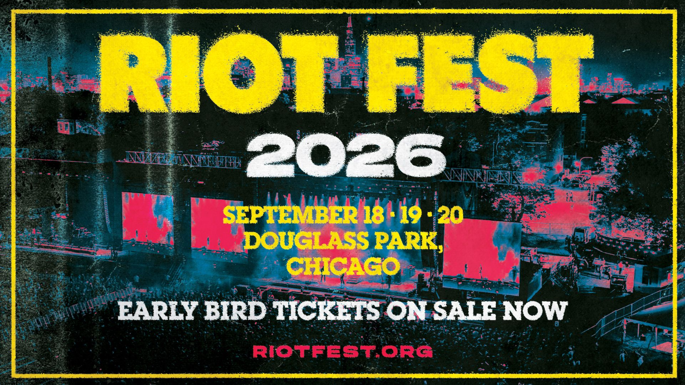 Free Riot Fest Ticket Registration Takes Place August 6