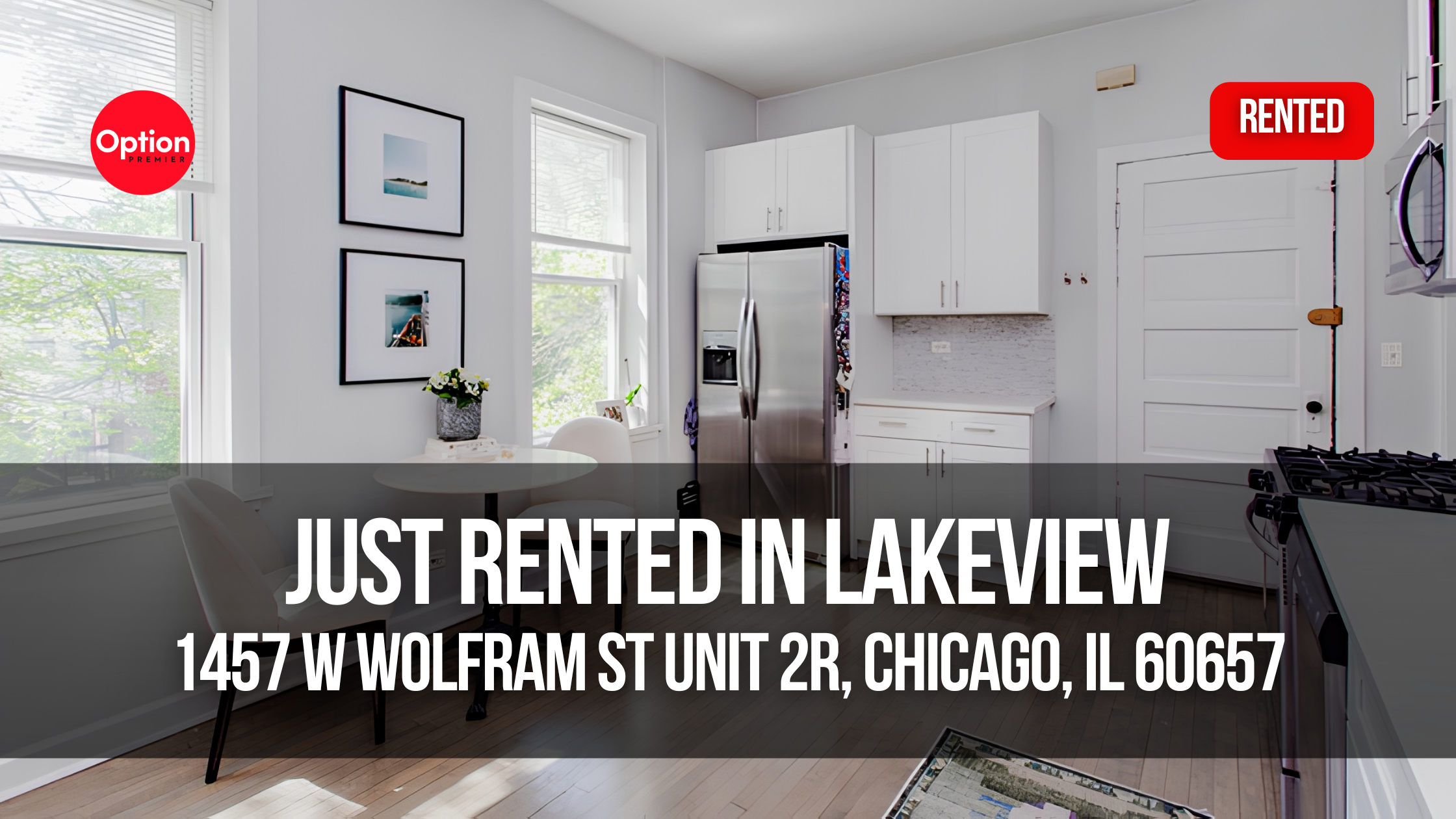 Top-Floor Apartment Just Rented in Lakeview — 1457 W Wolfram St Unit 2R, Chicago, IL 60657