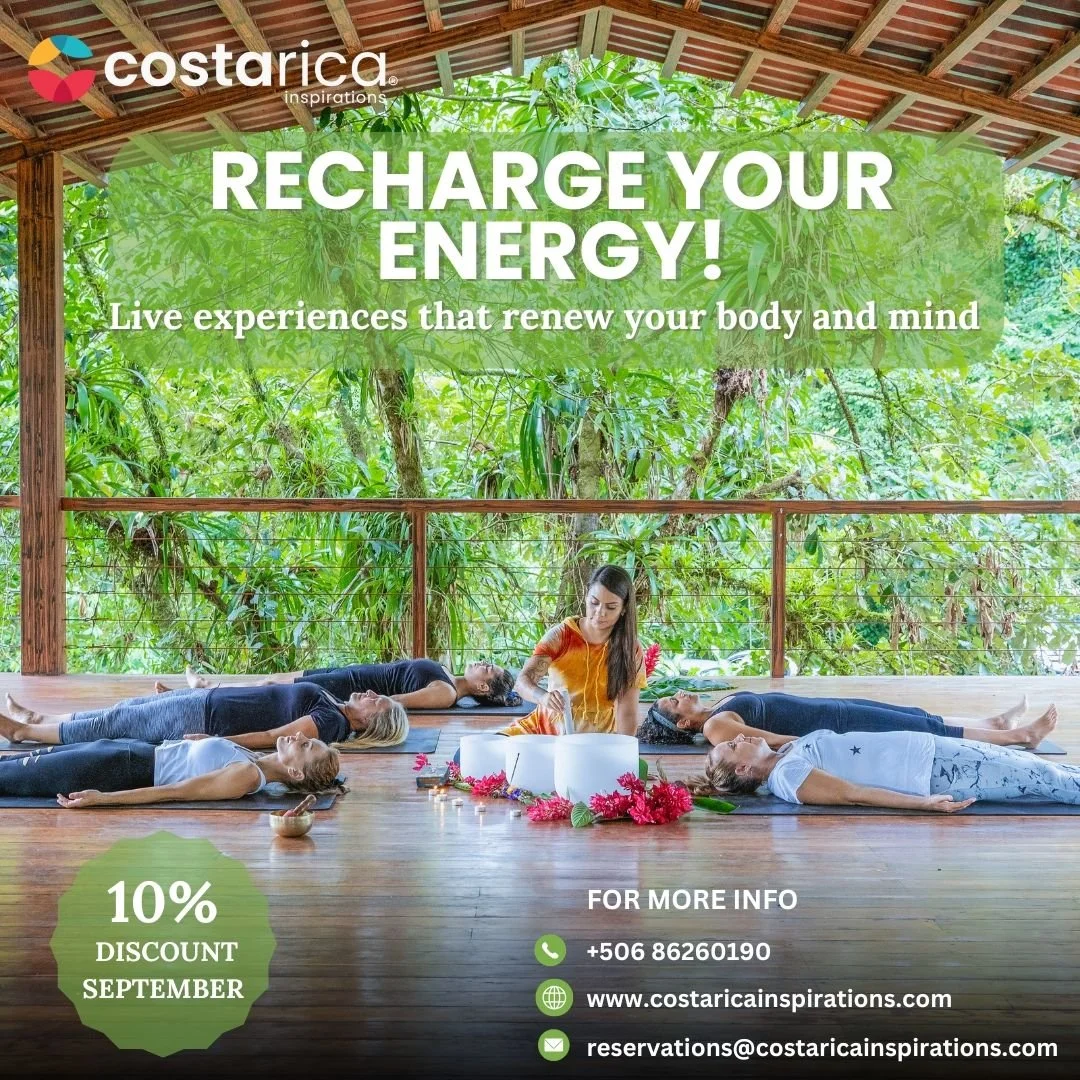 Recharge your energy this September or October!

Connect with what's essential and renew your senses in spaces of calm, nature, and inner harmony.

Take advantage of a 10% discount throughout the months of September and October.

Book now and start t