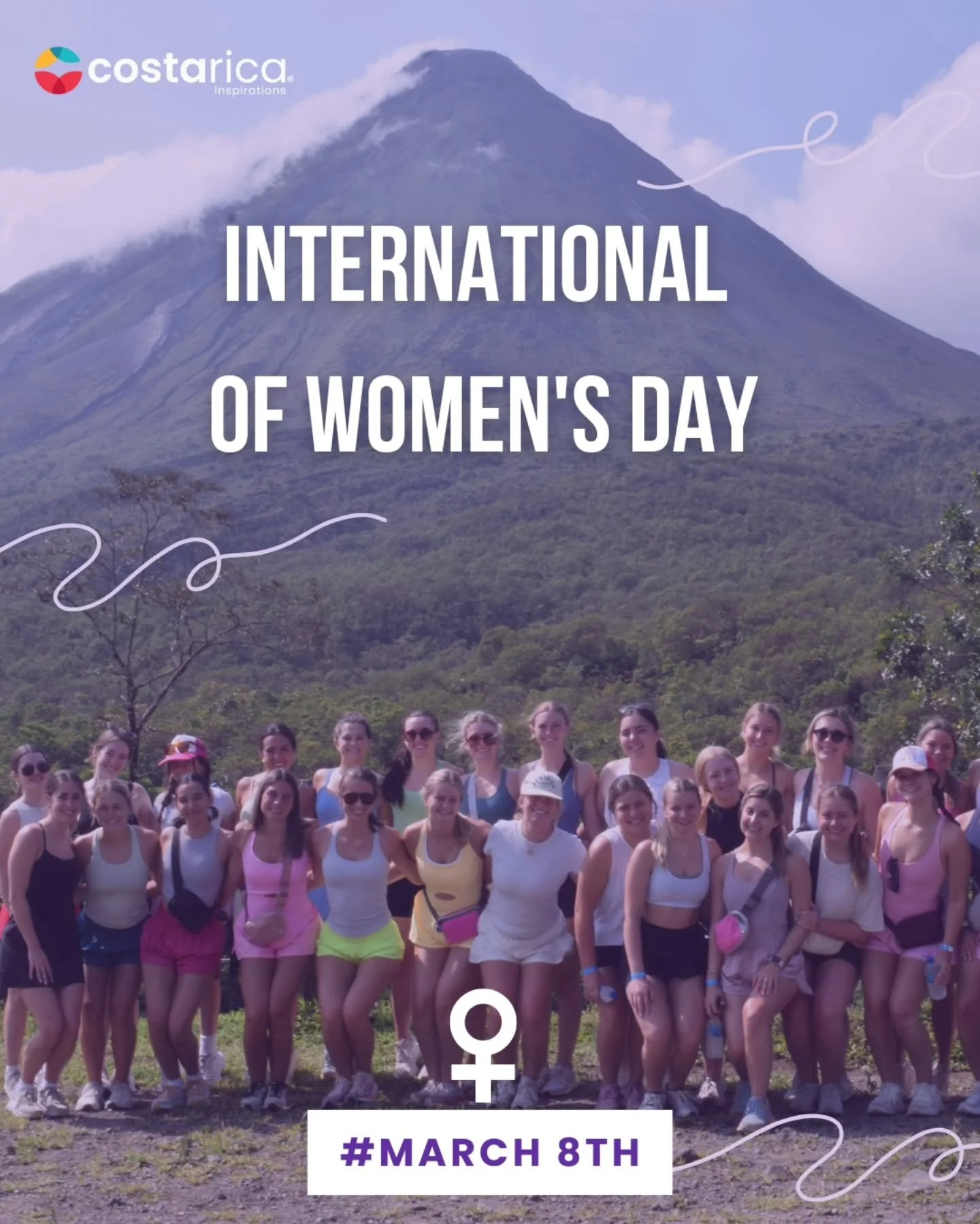 Today we celebrate all women, their strength, their courage, their joy, and their power to change the world.

Happy Women&rsquo;s Day! 💜✨
#costarica #arenal #women'day #puravida