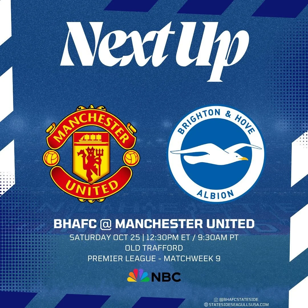 NEXT UP 👀

On the road again tomorrow in the @plinusa and on broadcast TV on NBC here stateside 📺🇺🇸

#BHAFC #StatesideSeagulls