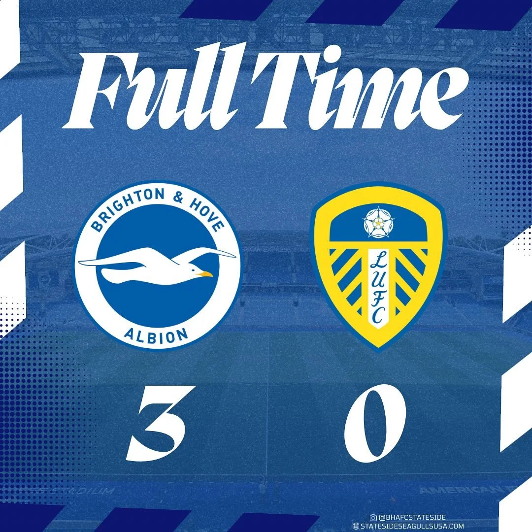 3 POINTS ✅
3 GOALS ⚽️⚽️⚽️
CLEAN SHEET 🧤

UP THE ALBION!!! 🔵⚪️