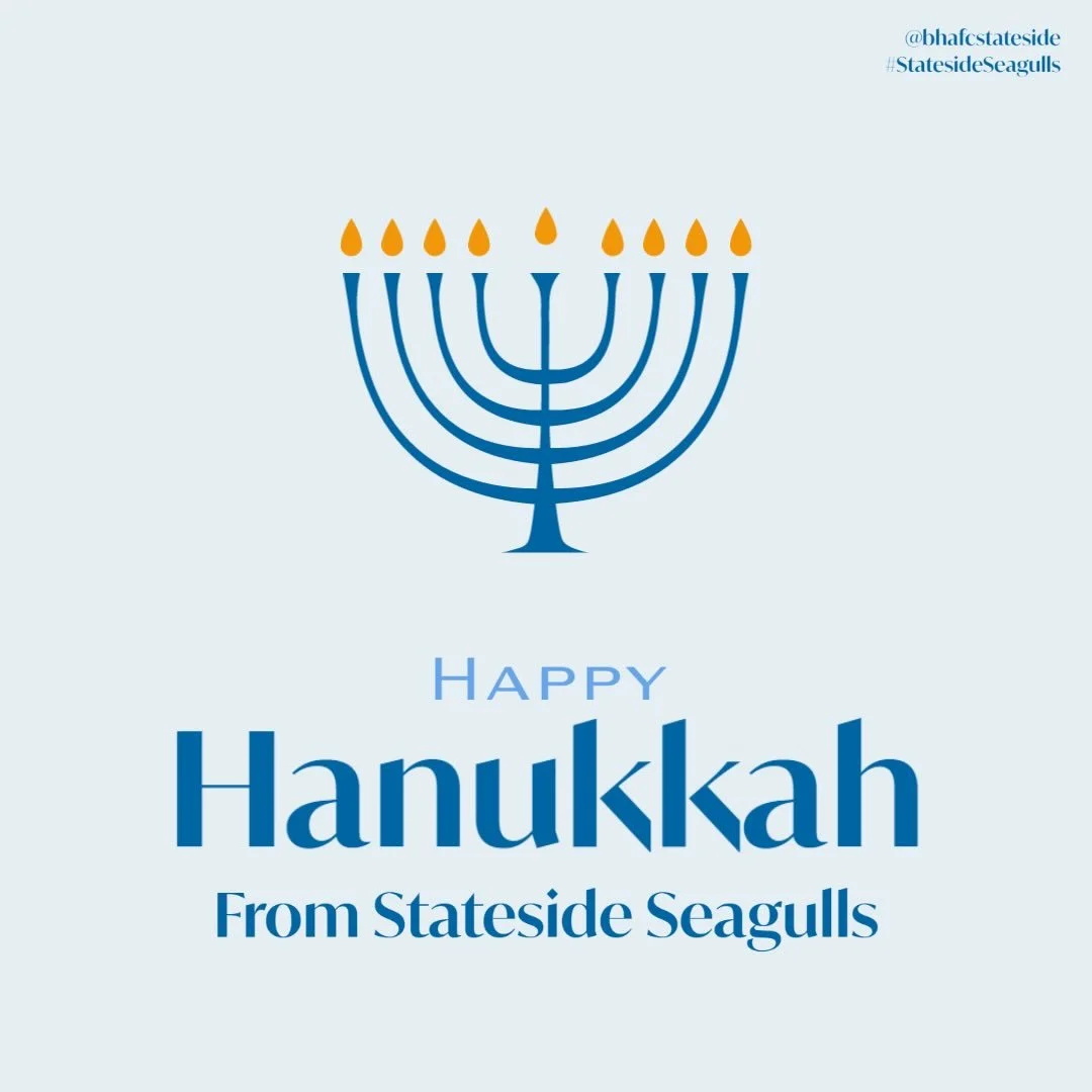 Happy Hanukkah, Seagulls 🕎

#BHAFC #StatesideSeagulls