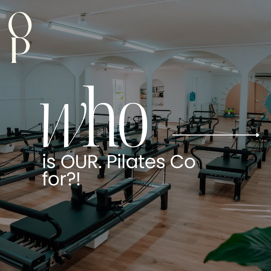 Who is Our Pilates Co. for?!

EveryBODY!

We&rsquo;re not just your regular Pilates studio.

Our mission is to break down the barriers that stop so many amazing women from being able to prioritize their health and wellness!

Yes, our classes are kid-