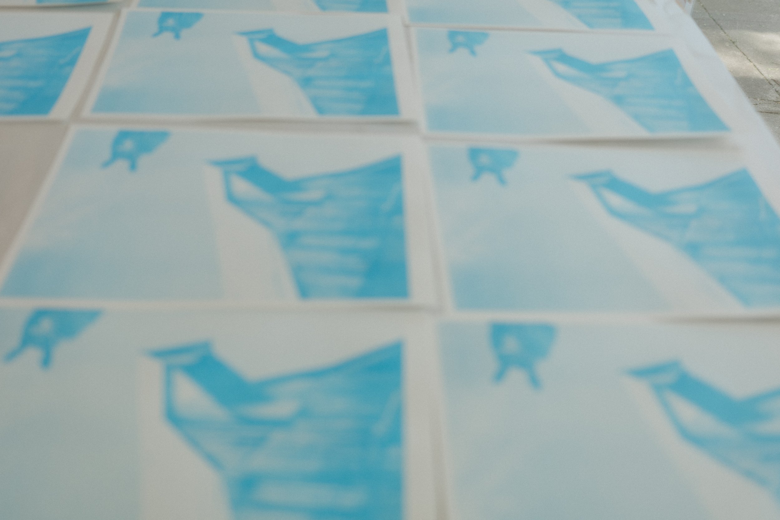 Pages from a handmade photography book published as part of In the County.
