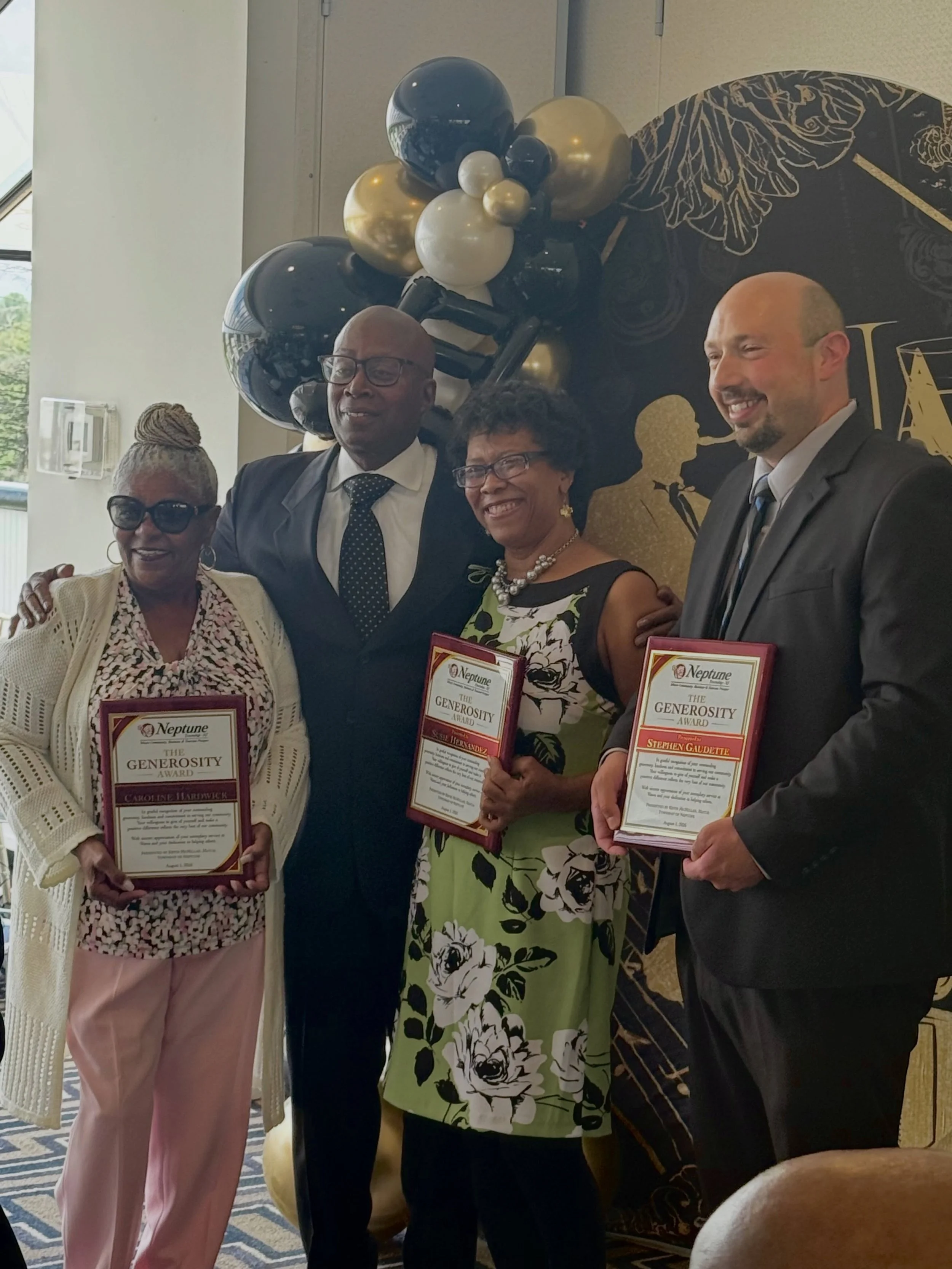 Celebrating Neptune this afternoon at Mayor McMillian&rsquo;s Jazz &amp; Generosity Brunch. Congratulations to the honorees, and to the future of Neptune as this year&rsquo;s event will benefit the Mayor&rsquo;s Youth Initiatives.
#neptunetownship #y