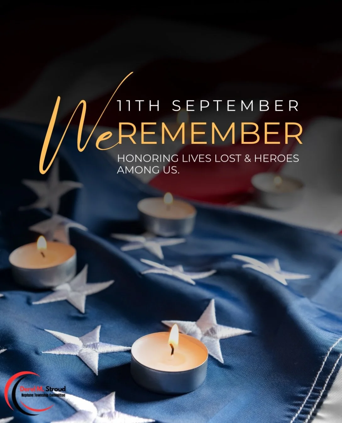 Today we remember the 2,977 lives lost on September 11, 2001 and the first responders who ran toward danger to save others. Their courage is part of our town&rsquo;s story too. Never forget. 🇺🇸 #NeverForget #911Remembrance