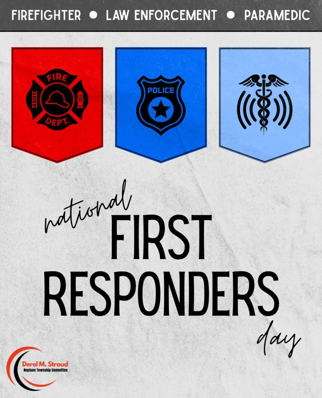 Celebrating our first responders on #NationalFirstRespondersDay we thank you for your commitment and dedication to our communities across NJ. #firstresponders #EMS #poli&ccedil;e #fire