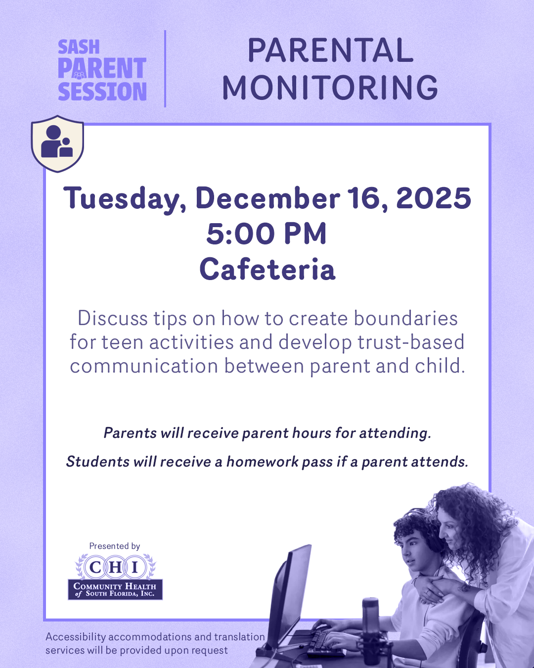 Parent session: Parental Monitoring