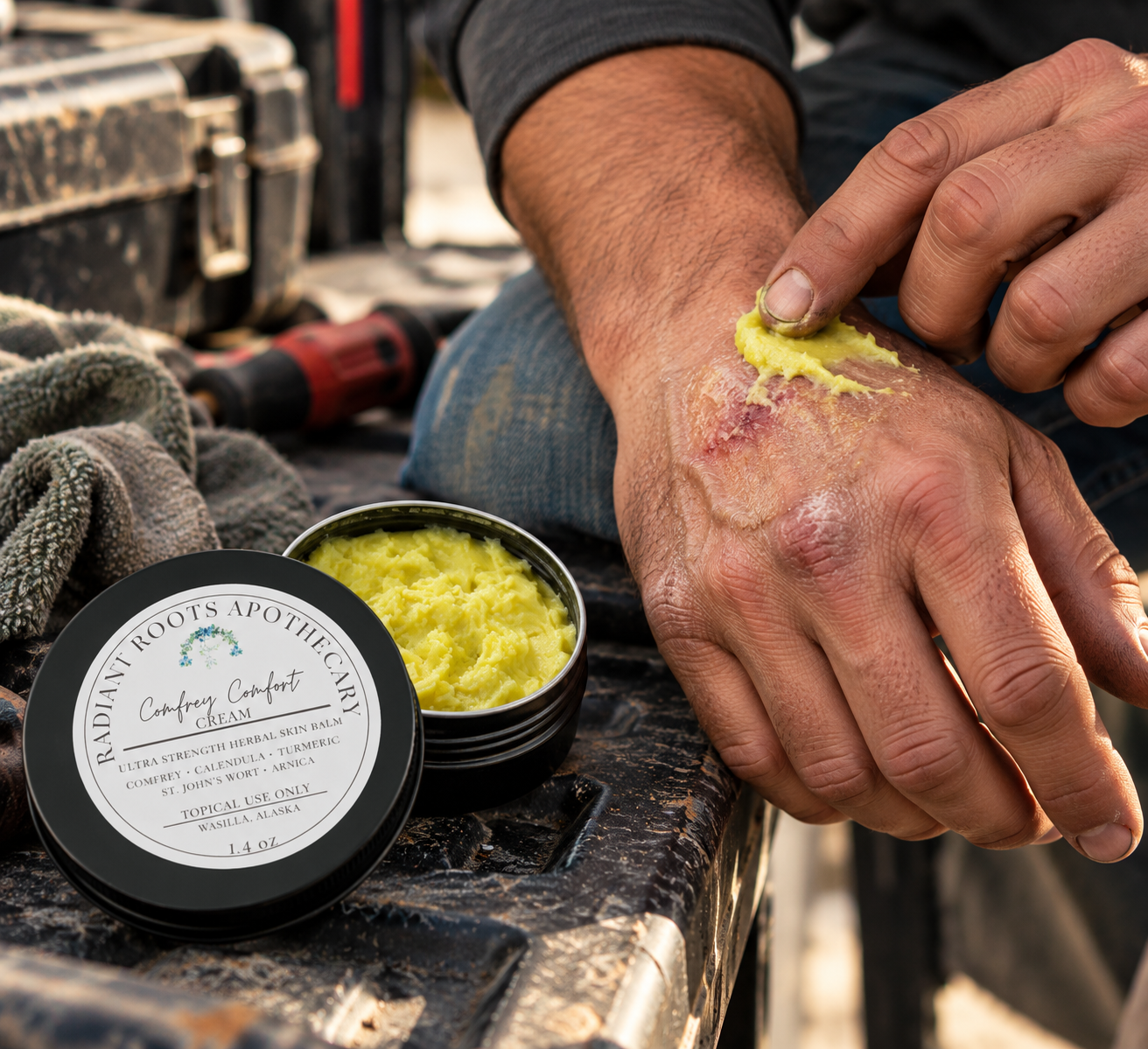 Comfrey Salve in the Workshop.png