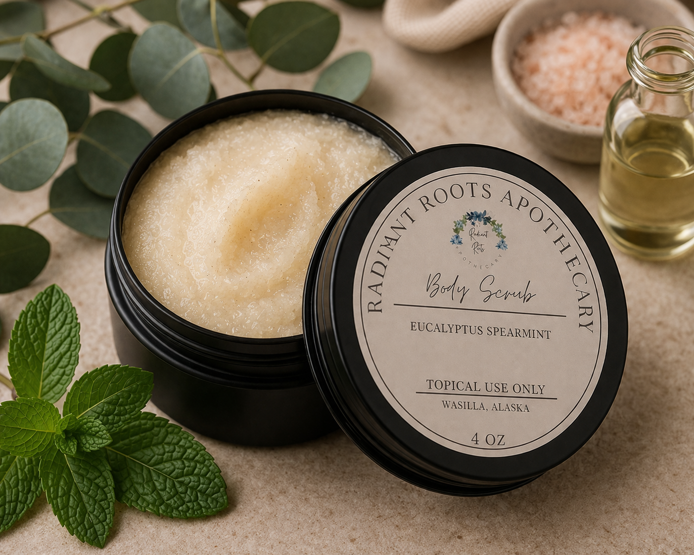 Radiant Roots body scrub flat-lay.png