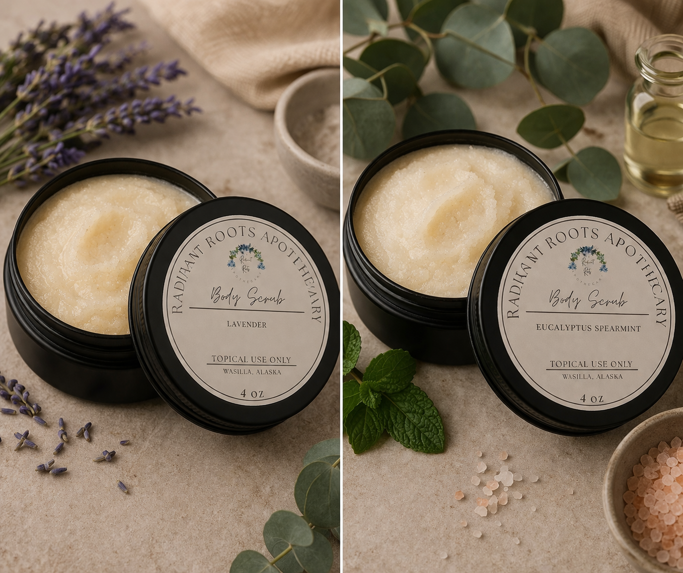 Body Scrubs Exfoliate + Nourish + Restore
