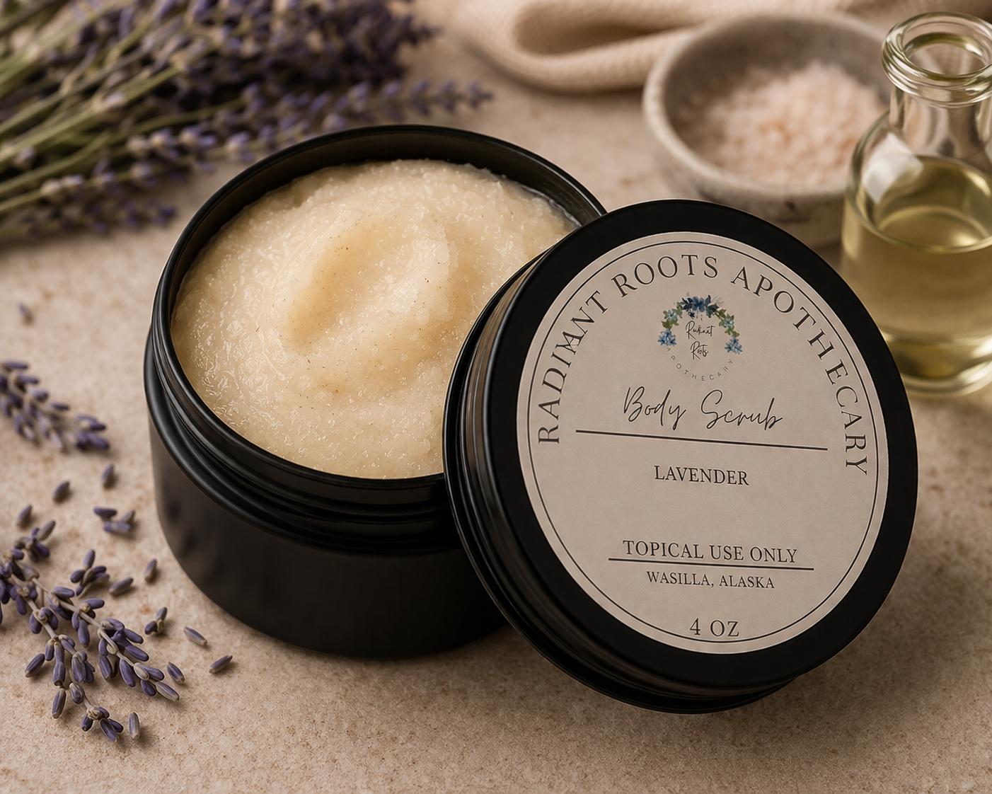 Lavender spa body scrub arrangement.png