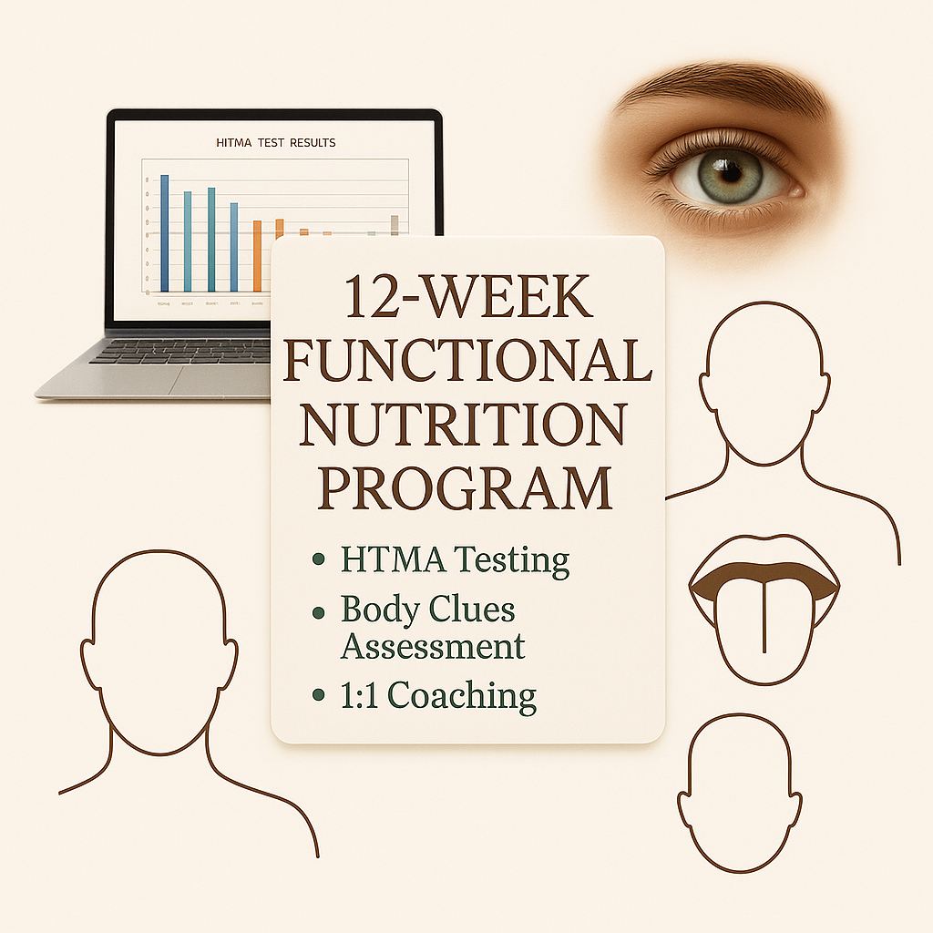 12-week Functional Nutrition plan including 🌿HTMA testing-FULL payment