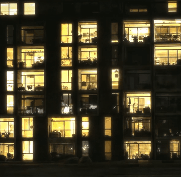 Lights Off, Nightlights. Apartment windows switching on and off, 2026