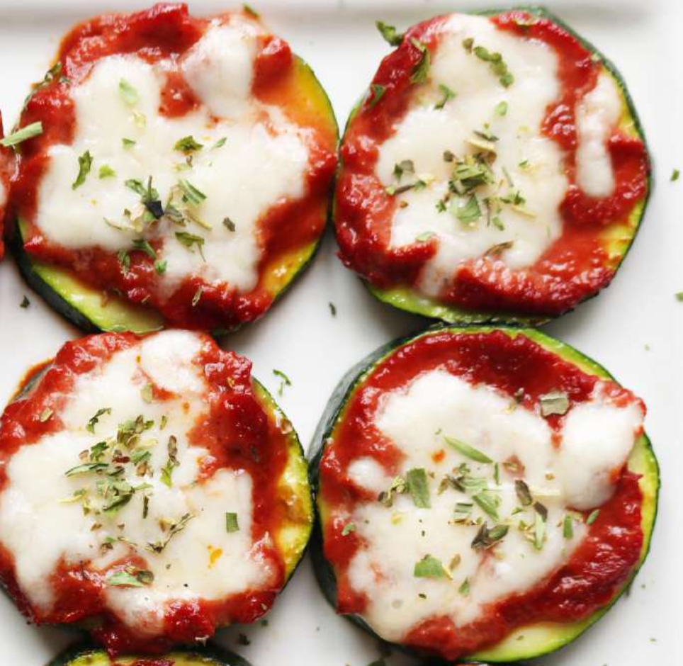 Zucchini pizza bites