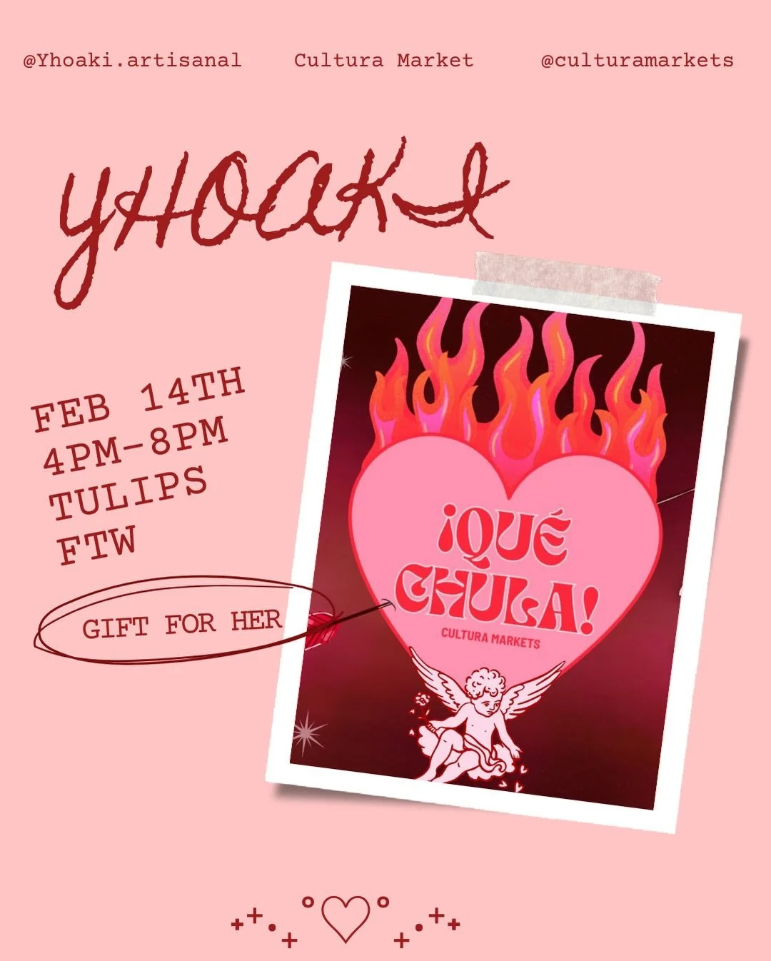 Join us today this Valentine&rsquo;s Day at Tulips FWT with @culturamarkets 💌🌹

Come shop, support local, and find the perfect gift (or treat yourself 👀💘). We&rsquo;ll be here spreading all the love &mdash; don&rsquo;t miss it! 💐✨ #ValentinesDay