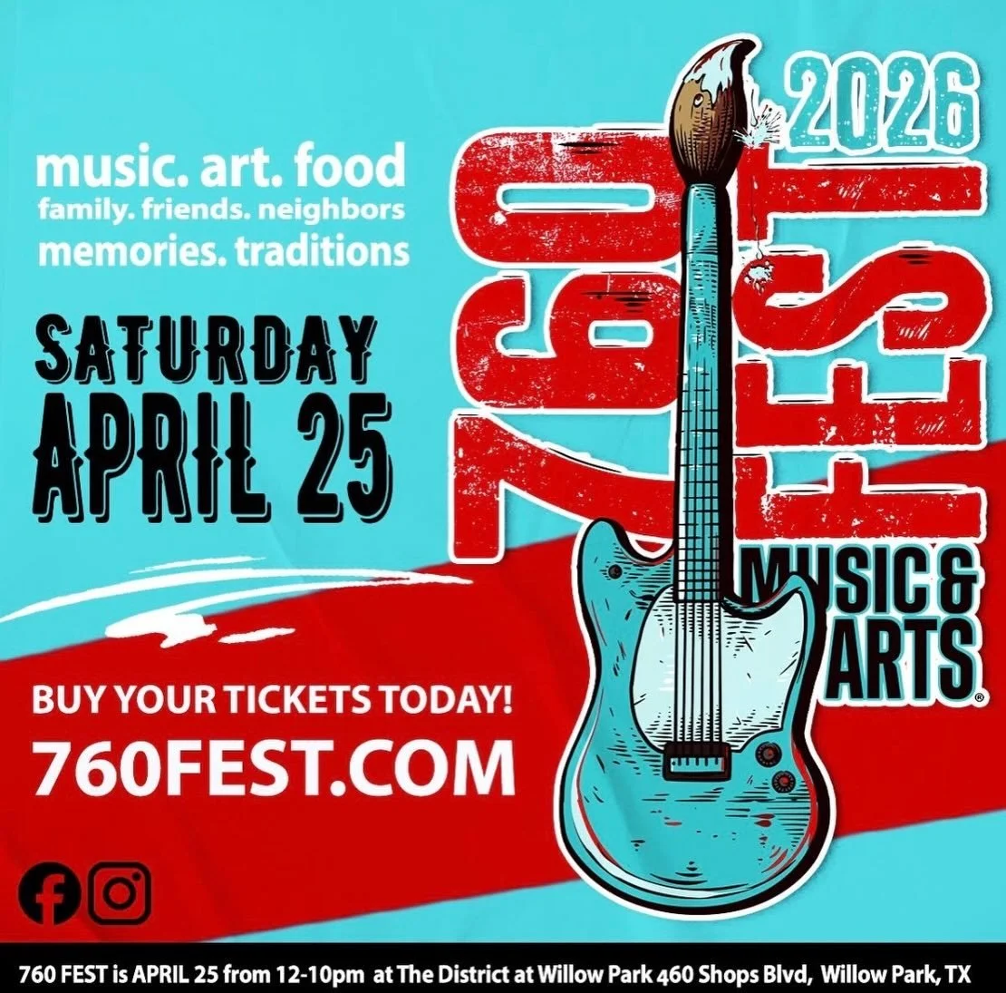 Come join us today at the District of Willow Park with @760magazines from 12-10pm! Live music, art work, lots of vendors, and amazing vibes! See yall here! #smallbusinesssupportingsmallbusiness #smallbusinesssaturday