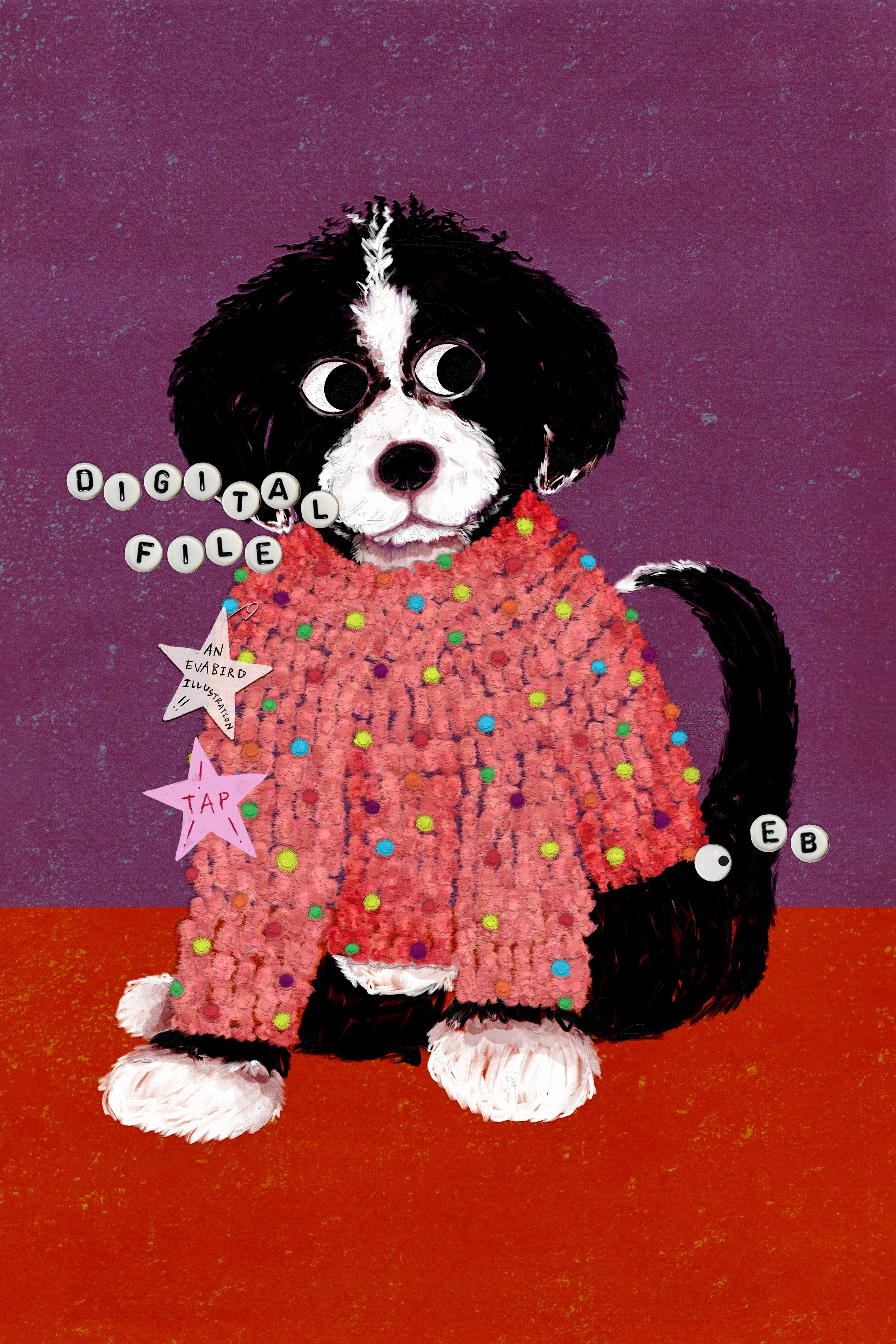 Bernedoodle (Digital File ONLY) 🐾
