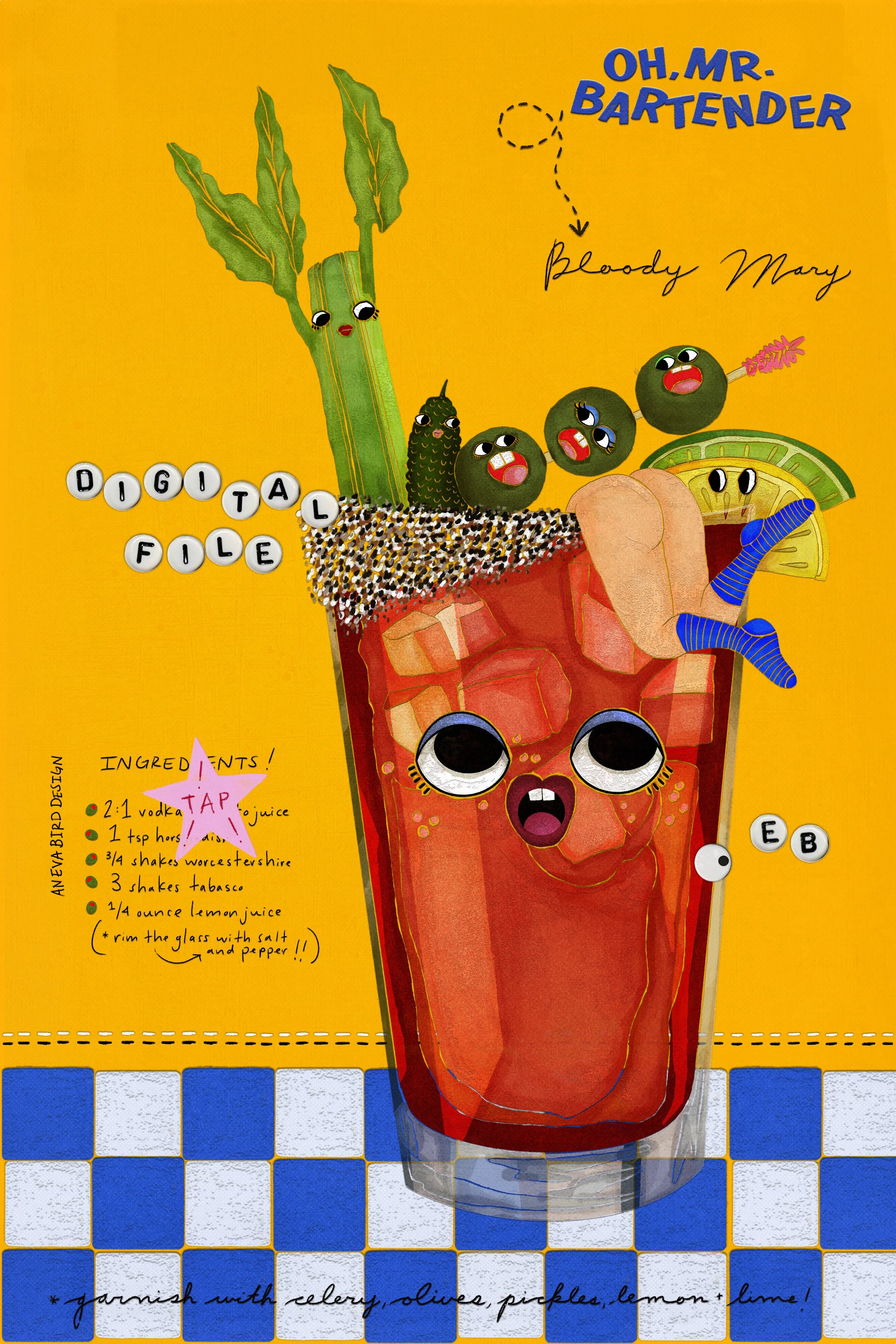 Bloody Mary (Digital File ONLY) 🍅