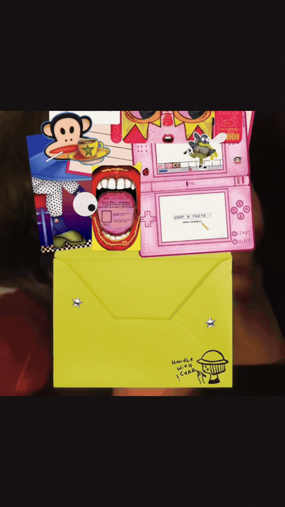 Illustration of a peach with various stickers, including a snail with a happy face on a leaf, a price tag of €10.00, a pink sticker labeled 'monthly subscription,' a website sticker, and a yellow sticker for the 'SNAIL MAIL PRINT CLUB.'