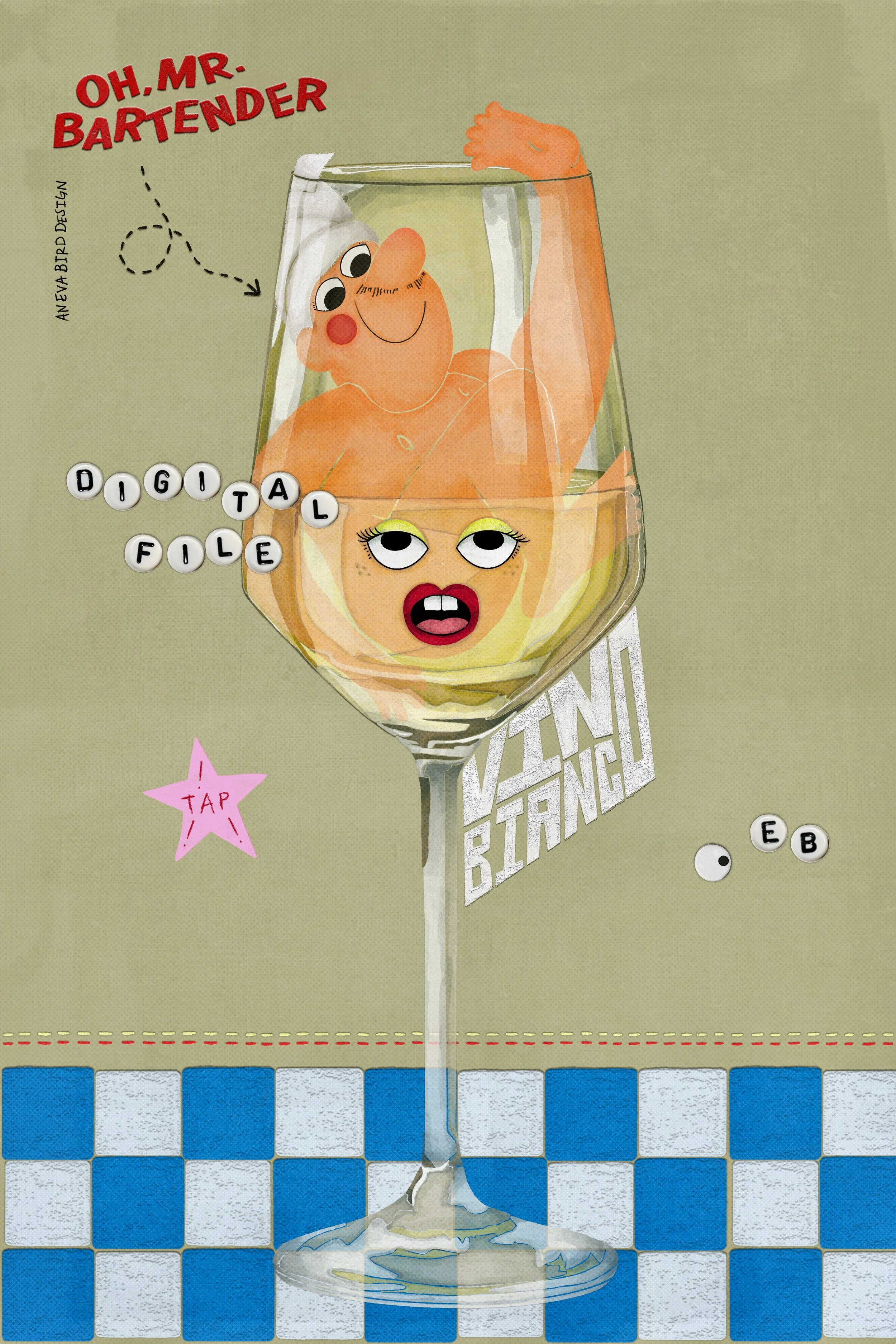 Vino Bianco (Digital File ONLY) 🛀