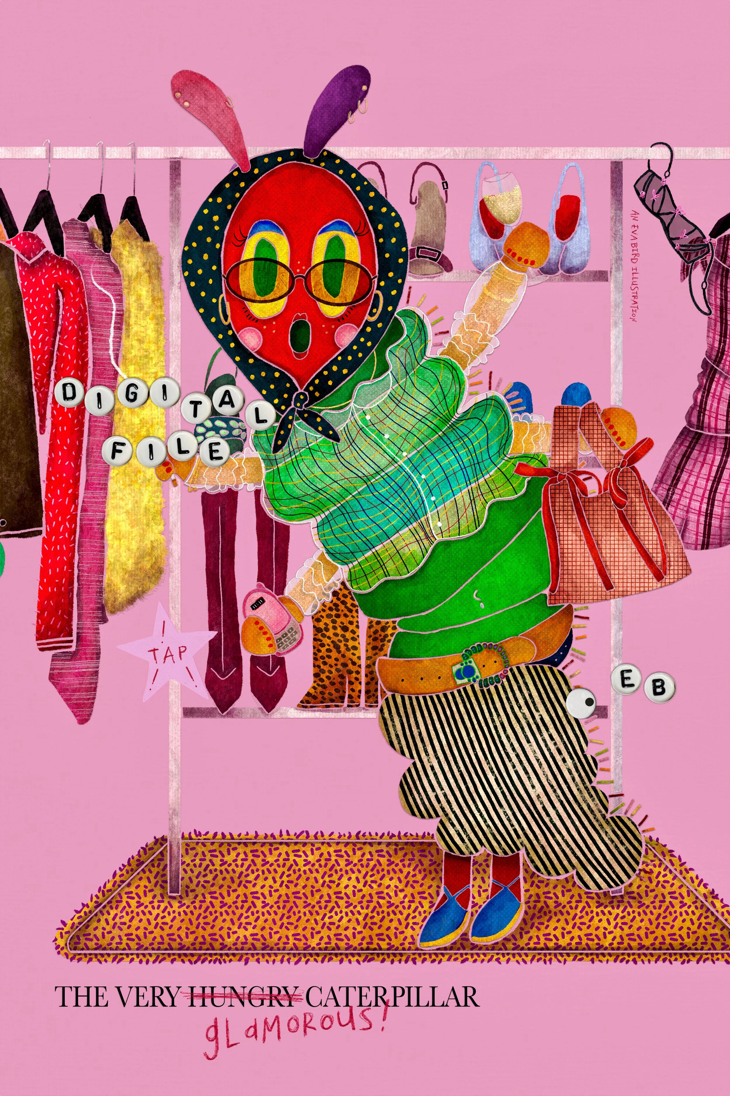 The Very Glamorous Caterpillar V2 (Digital File ONLY) 🐛