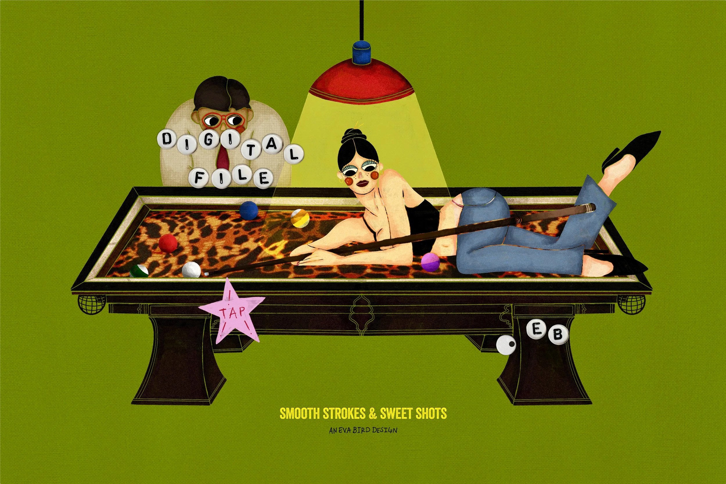 Smooth Strokes & Sweet Shots (Digital File ONLY) 🎱