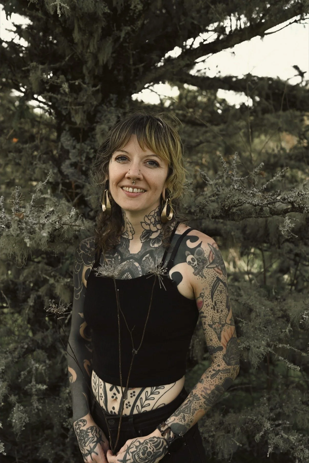 Rustic Ritual Beauty hair stylist at clean salon in South Slope Asheville NC