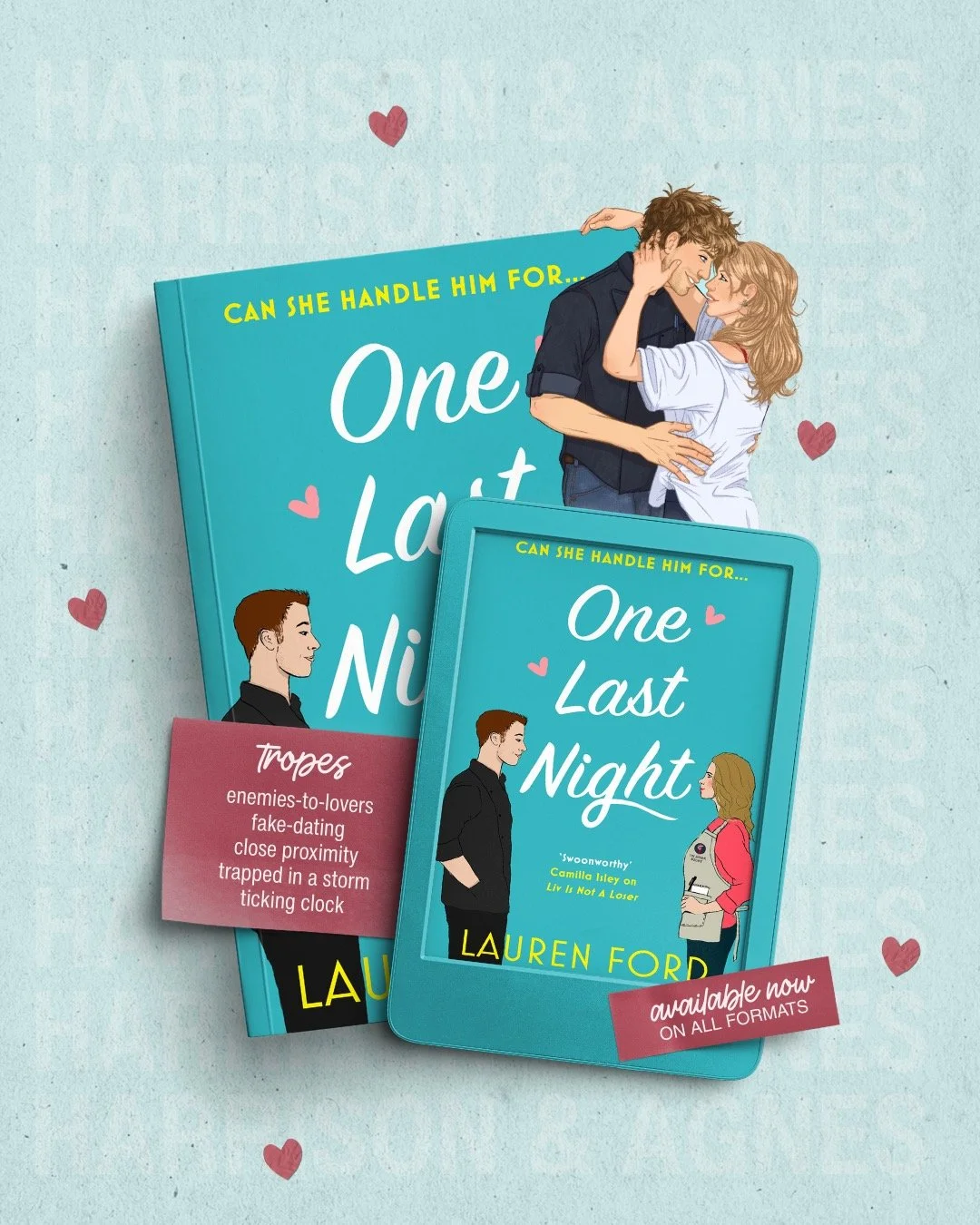 Happy Trope Tuesday!

These tropes all feature in One Last Night:

🤺 Enemies to Lovers 
🥸 Fake Dating 
⛈️ Forced Proximity
🌝 It all happens in one night !

The eBook is currently on sale for $1.99! 🎉

Q: You can only read one of these tropes from