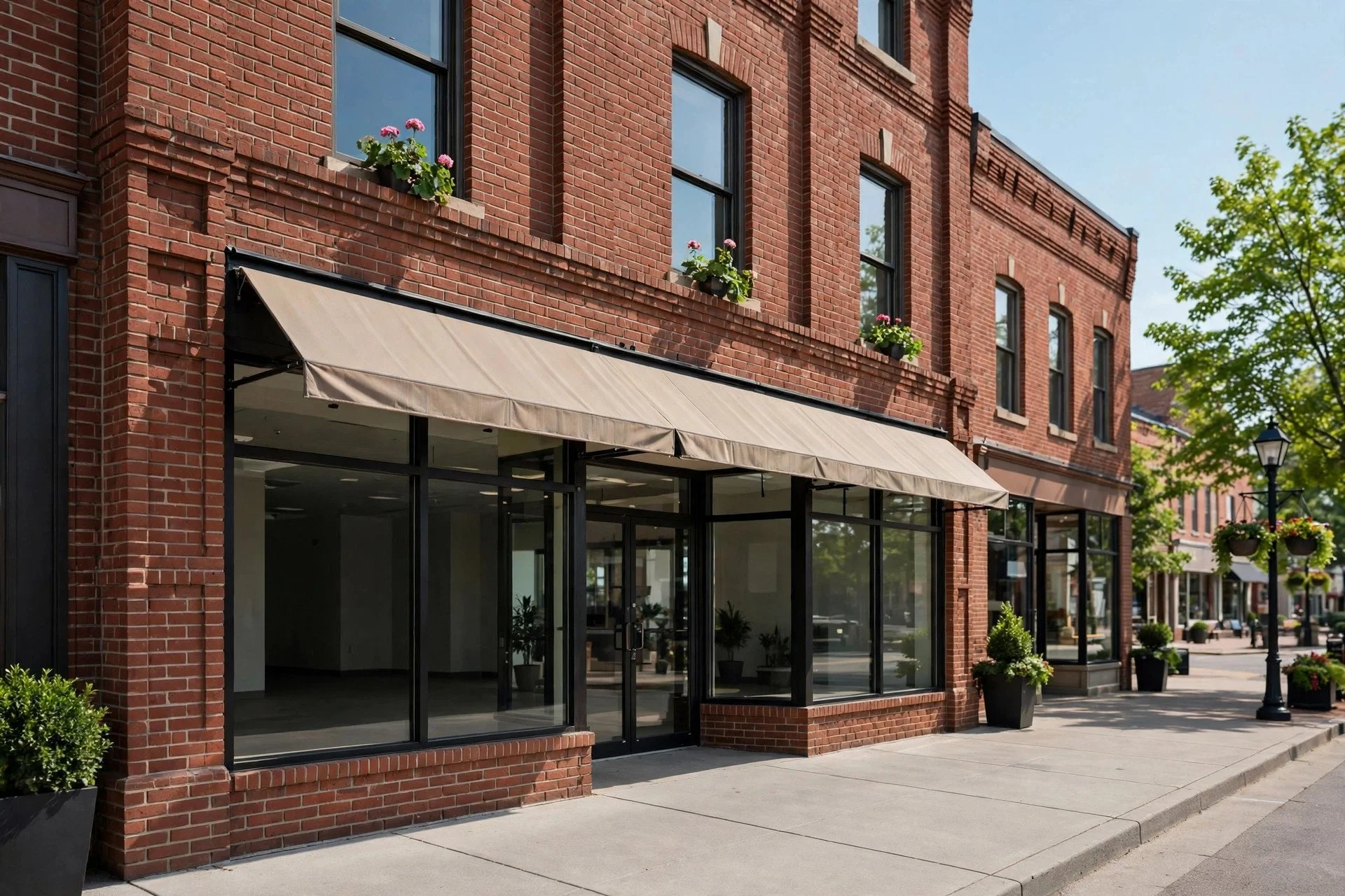 Commercial pressure washing in Bloomington, IN — clean storefront