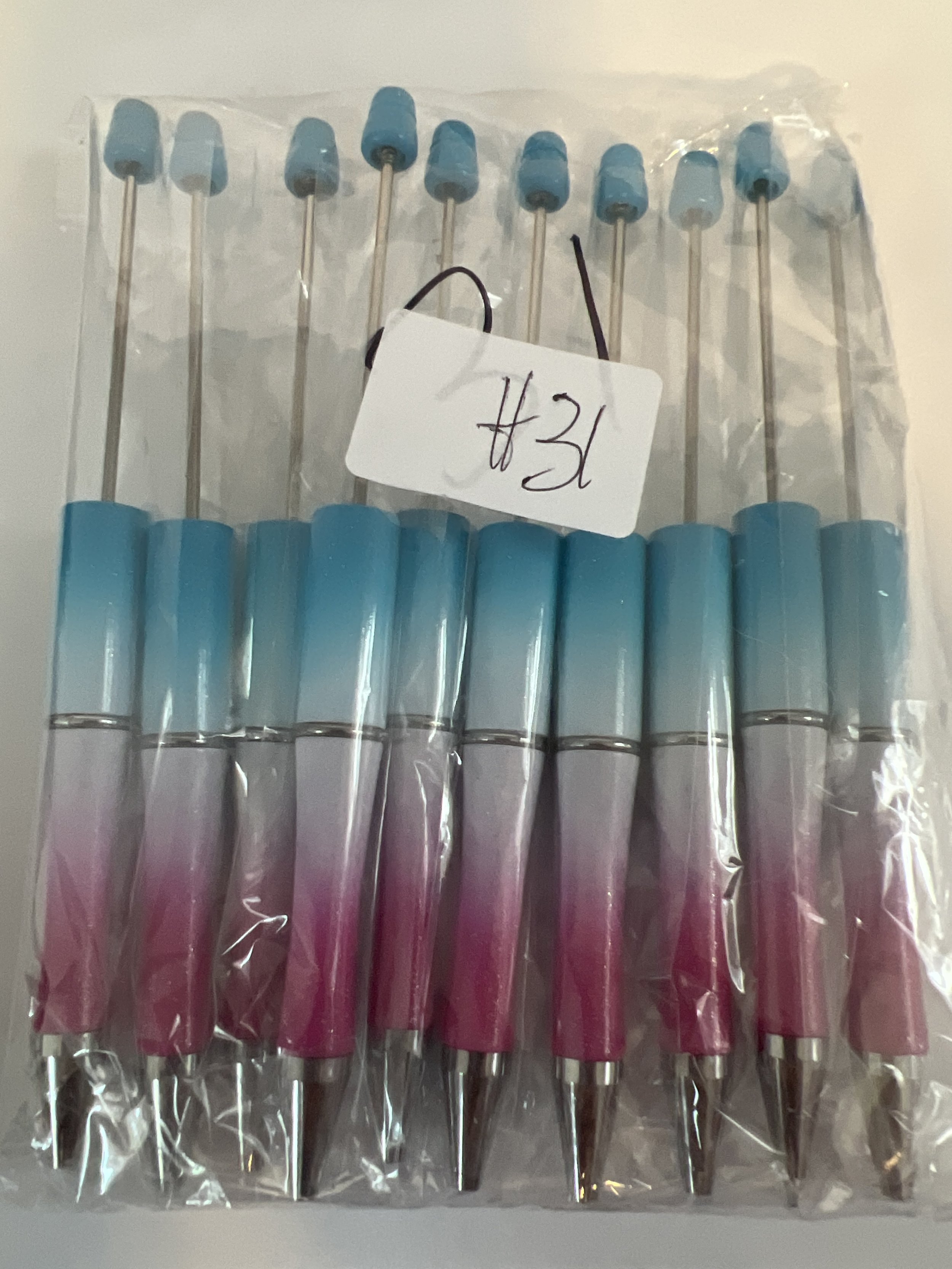 Light Blue/ Pink Ombré 10 count (31)